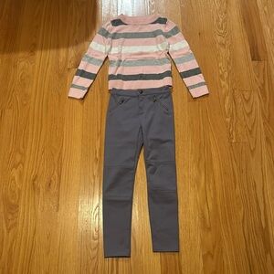 Tommy Hilfiger sweater and pants, size kids 8